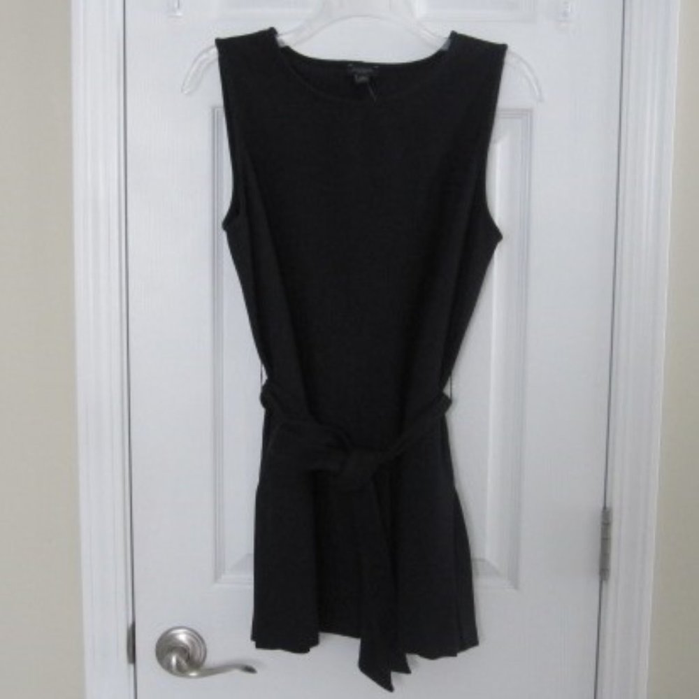 NWT Black belted, sleeveless tunic